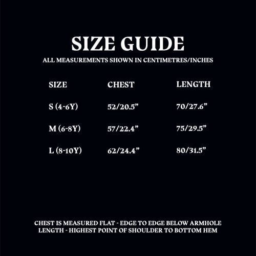 Size Guide HedwigKidsHoodie