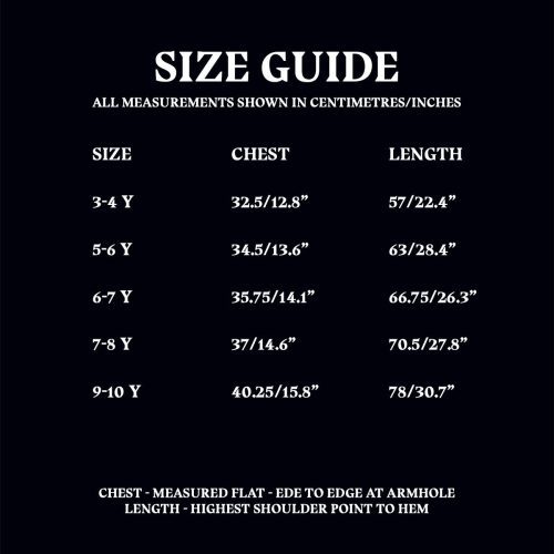 Size Guide KidsPinafore