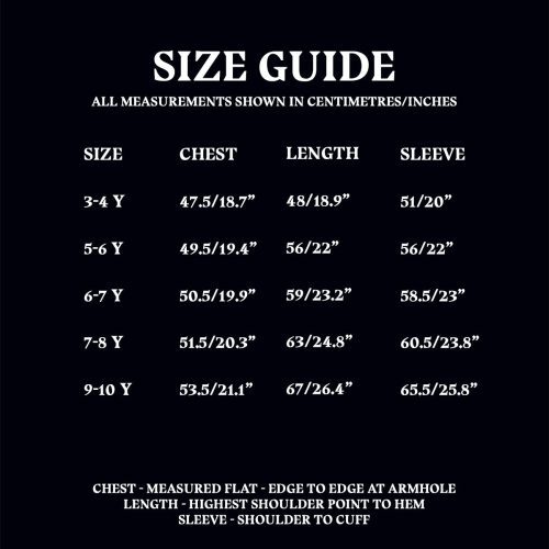 Size Guide Kids HoodieDressSet1