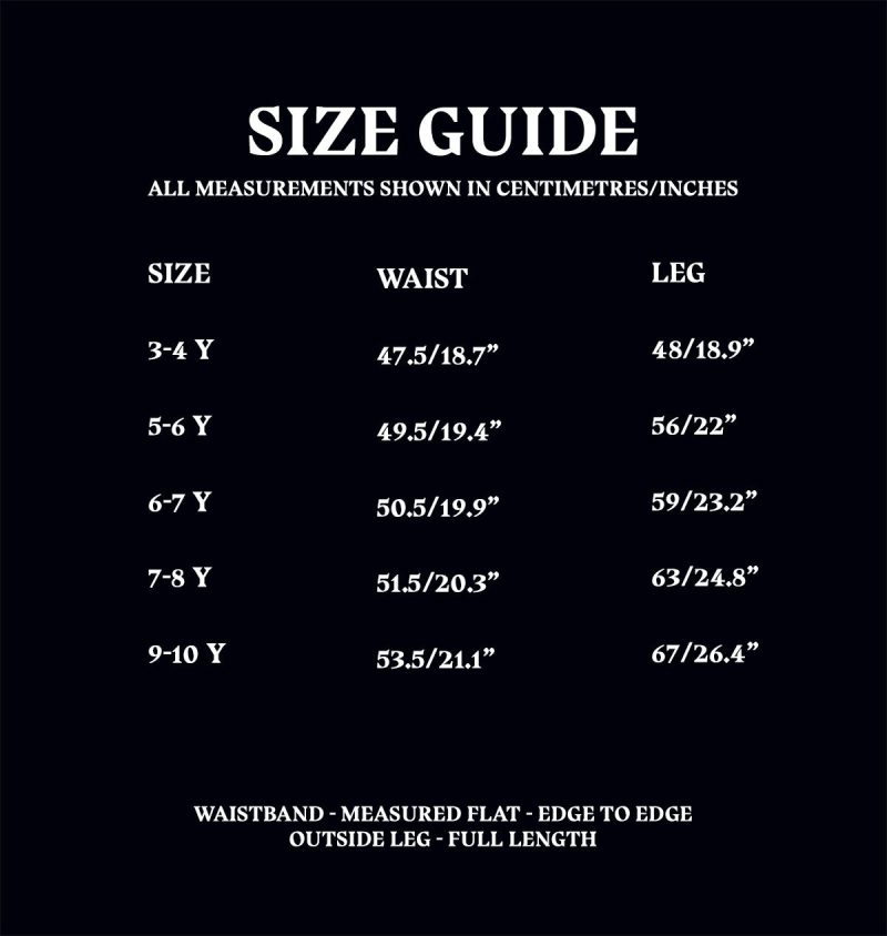 Size Guide Kids HoodieDressSet2