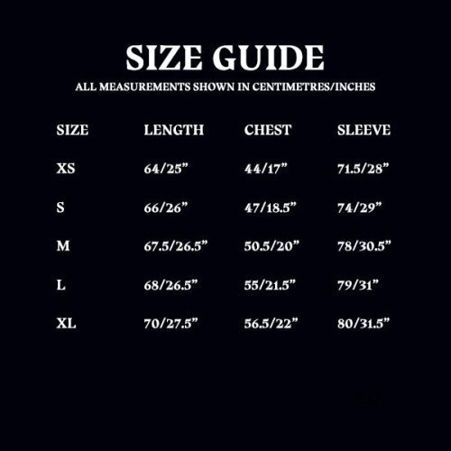 Triwizard Updated Size Chart Gryffindor