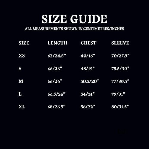 Triwizard Updated Size Chart Slytherin